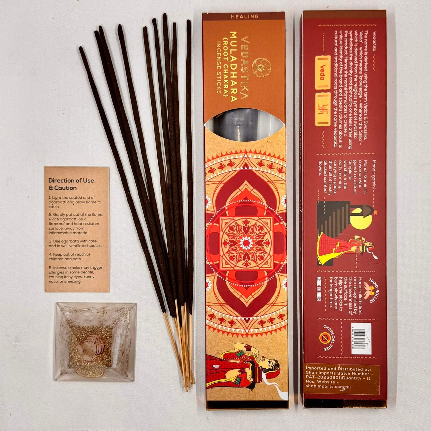 Vedastika Healing Incense MULADHARA Root Chakra