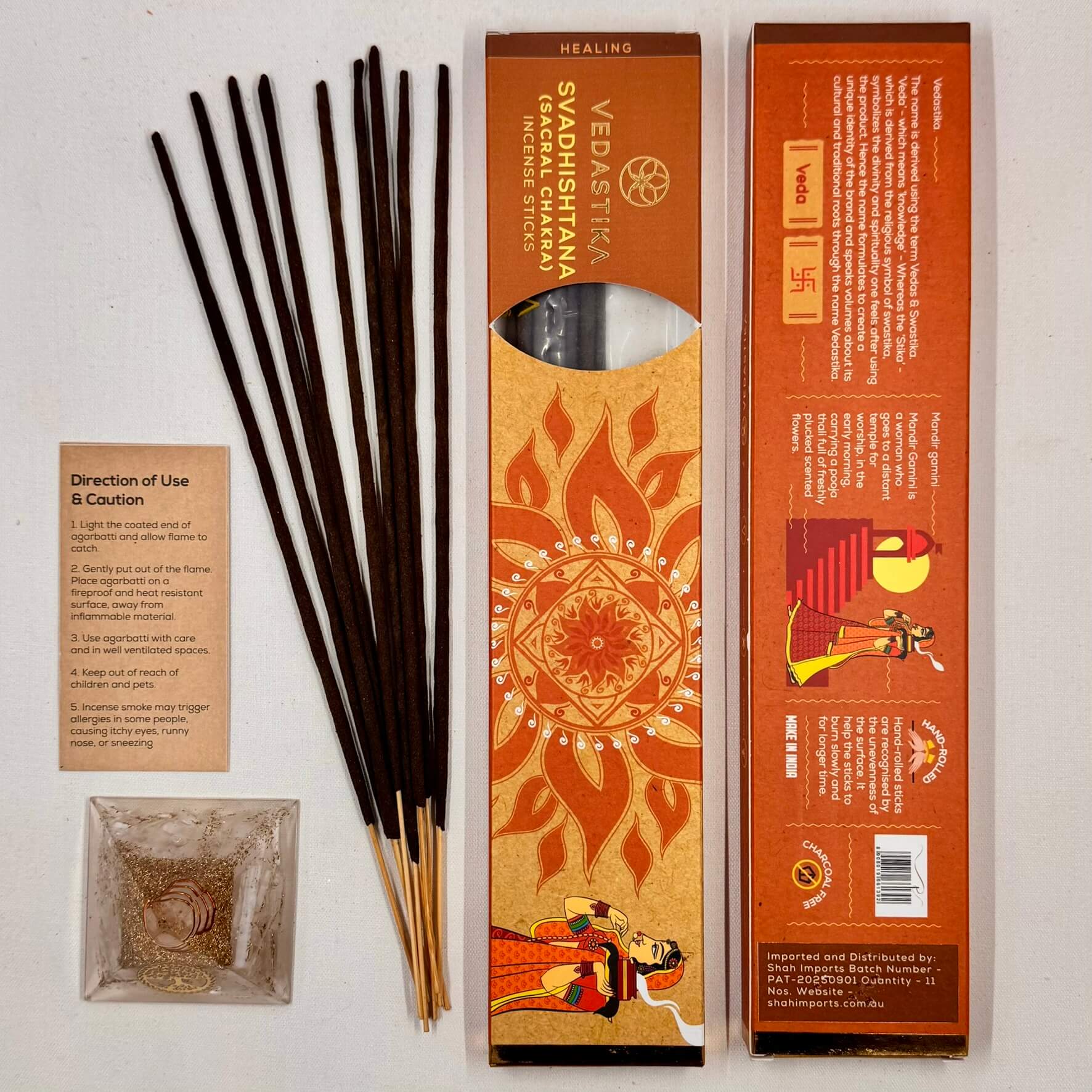 Vedastika Healing Incense SWADHISHTANA Sacred Chakra