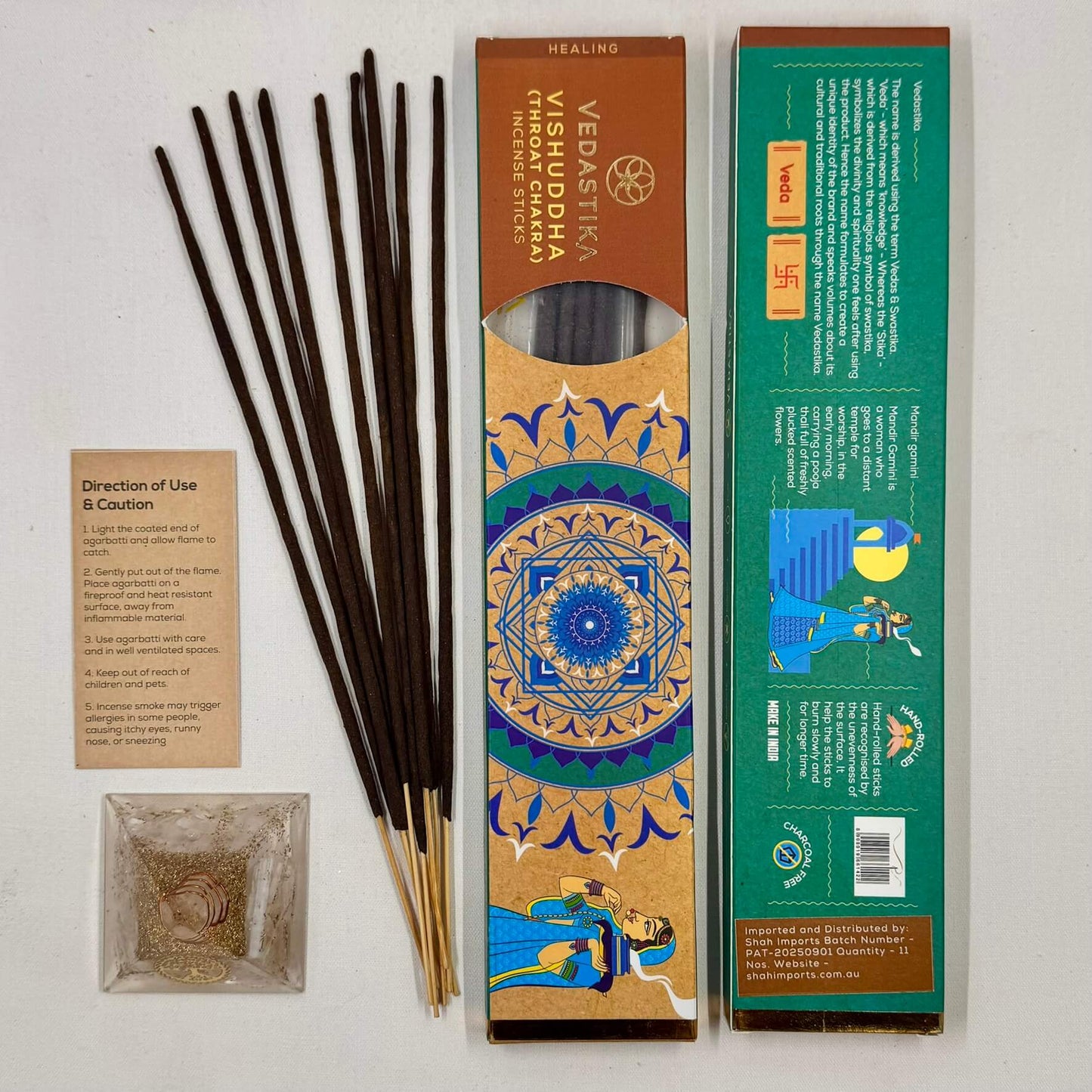 Vedastika Healing Incense VISHUDDHA Throat Chakra