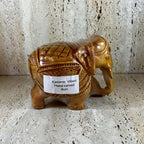 Hand Carved Elephants Kadamb Wood Figurine