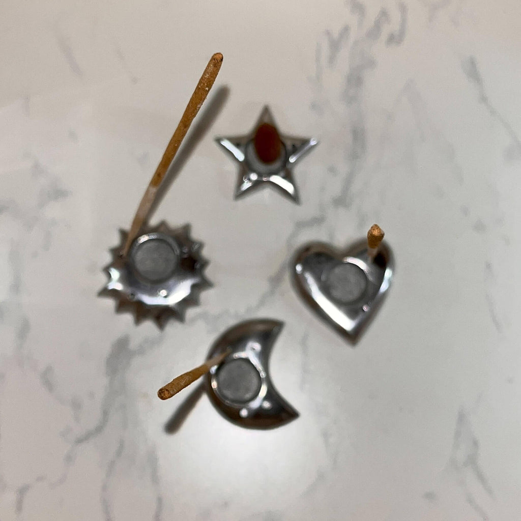 Cone & Incense Holder Aluminum Galaxy Design