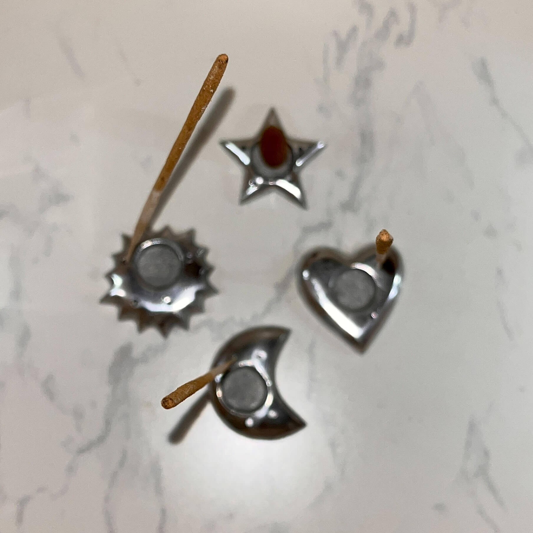 Cone & Incense Holder Aluminum Galaxy Design