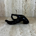 Incense Holder Black Resin Hand