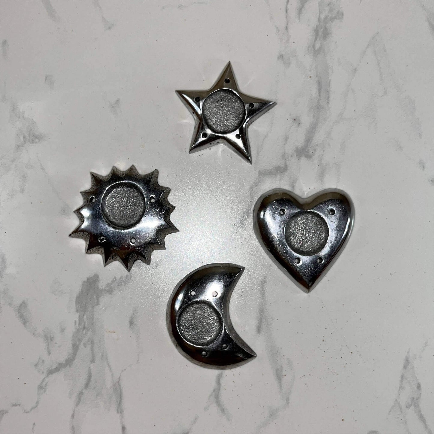 Cone & Incense Holder Aluminum Galaxy Design