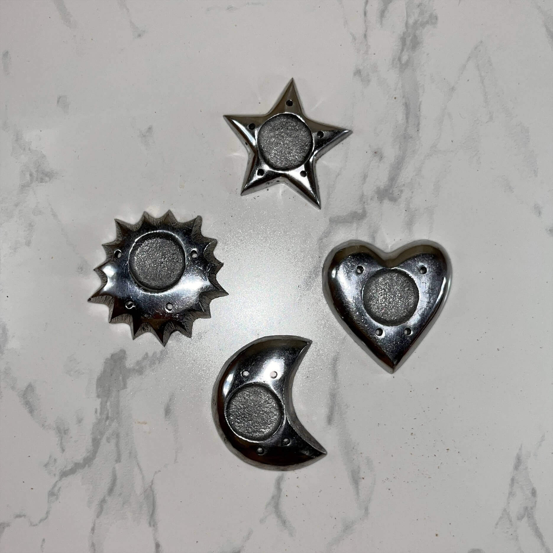 Cone & Incense Holder Aluminum Galaxy Design
