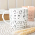 Happy Cat White Ceramic Mug