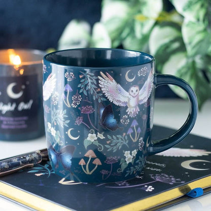Night Flight All Over Print Owl Ceramic Mug
