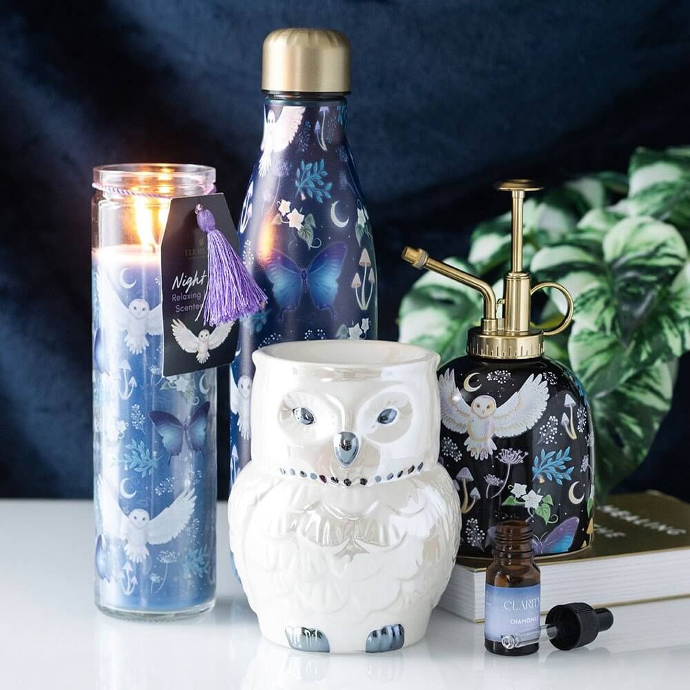 Night Flight All Over Print Owl Ceramic Plant Mister