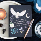 Night Owl Journal Notebook with Sodalite Pen