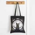 Black Magic Cat Energy Polycotton Tote Bag