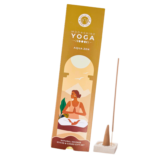 Moonshine Yoga AQUA ZEN Incense Stick & Cone Gift Set