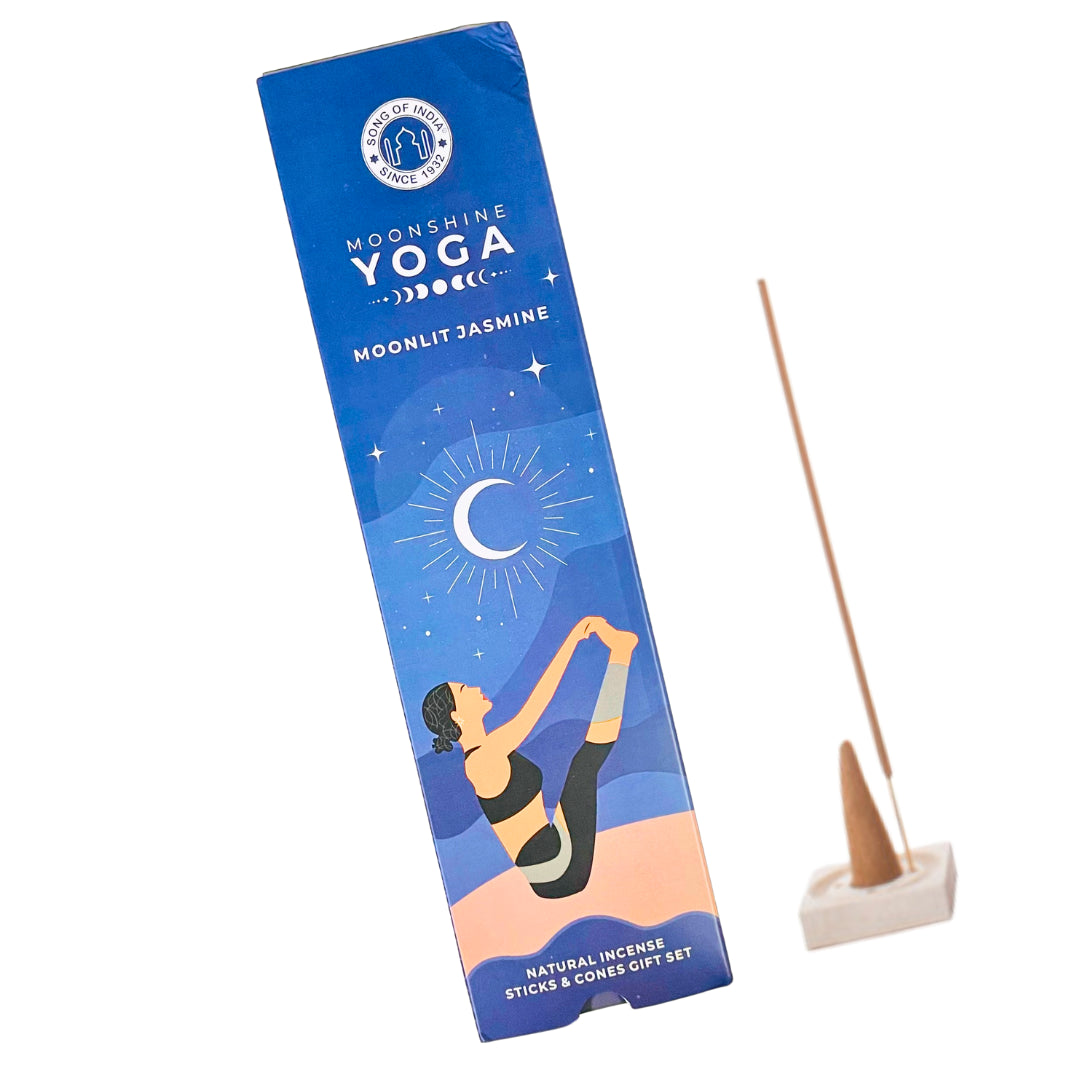 Moonshine Yoga MIDNIGHT JASMINE Incense Stick & Cone Gift Set