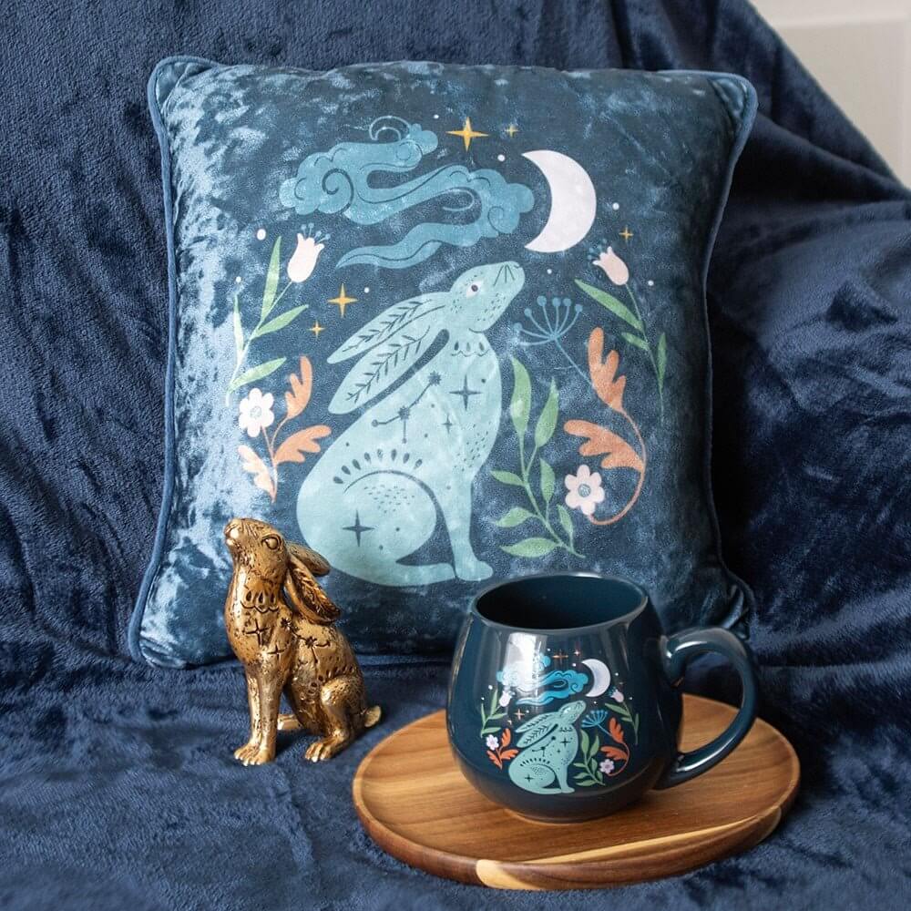 Midnight Hare Ceramic Rounded Mug