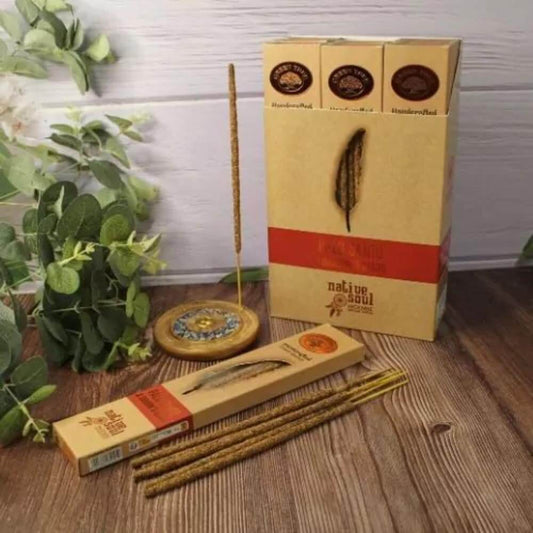 Native Soul Incense Smudge Sticks PALO SANTO & DRAGONS BLOOD