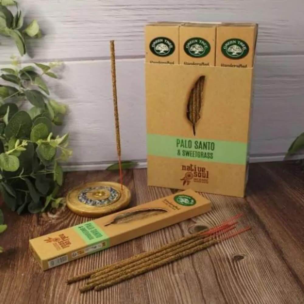 Native Soul Incense Smudge Sticks PALO SANTO & SWEETGRASS