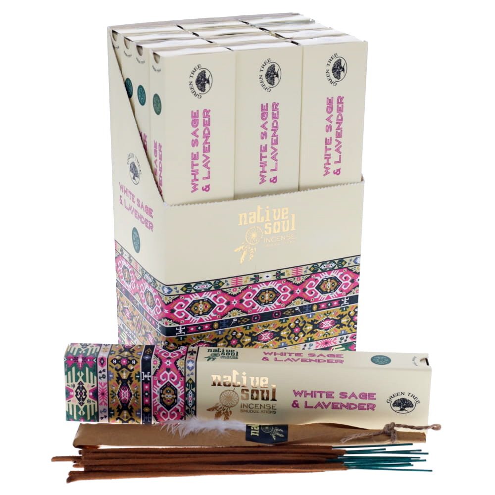 Native Soul Incense Smudge Sticks WHITE SAGE & LAVENDER