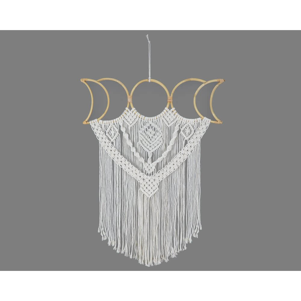Macramé Moon Phases Wall Hanging Boho