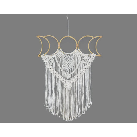 Macramé Moon Phases Wall Hanging Boho