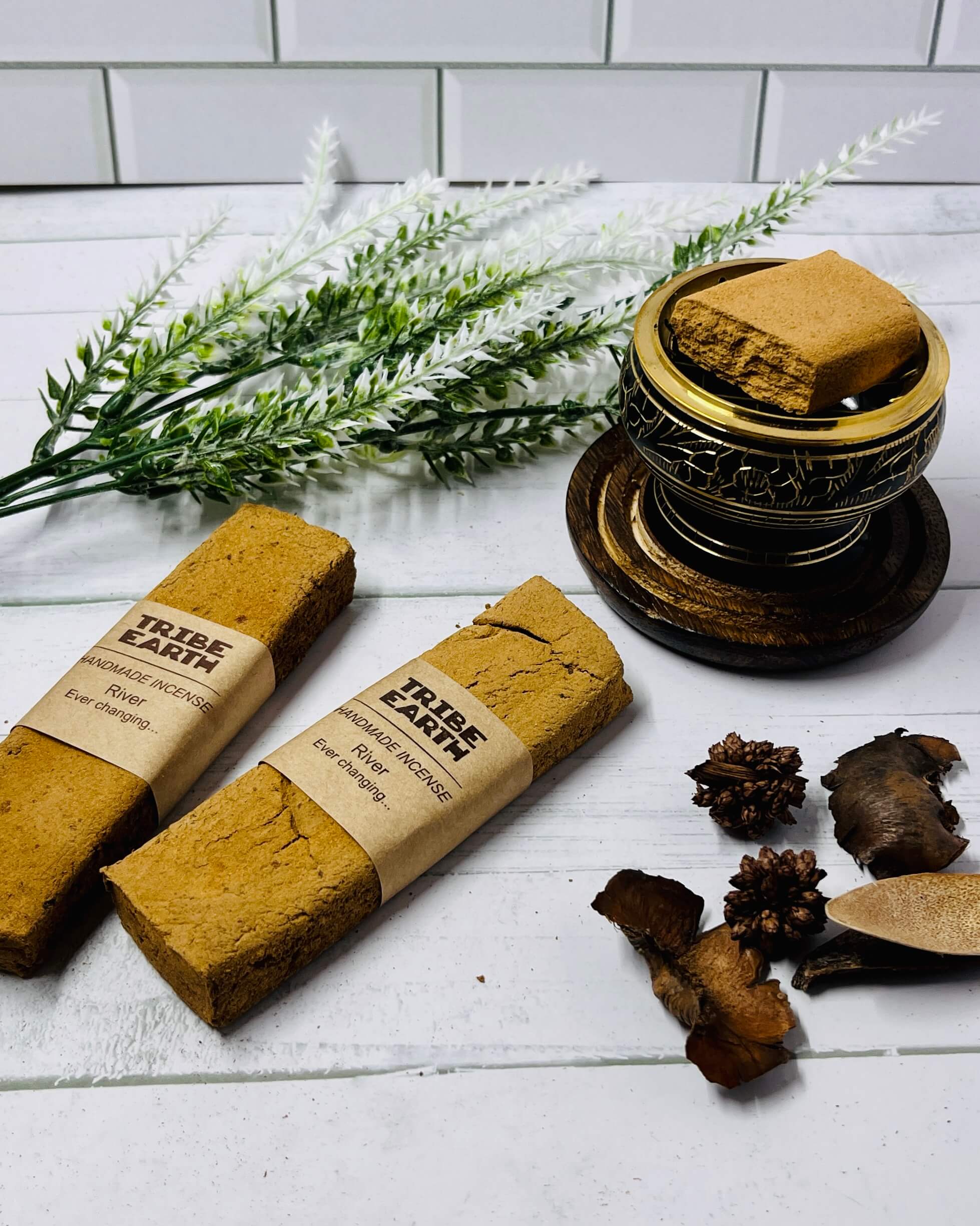 Tribe Earth RIVER Natural mix Incense Plank