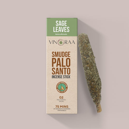 Palo Santo Smudge Incense SAGE LEAVES