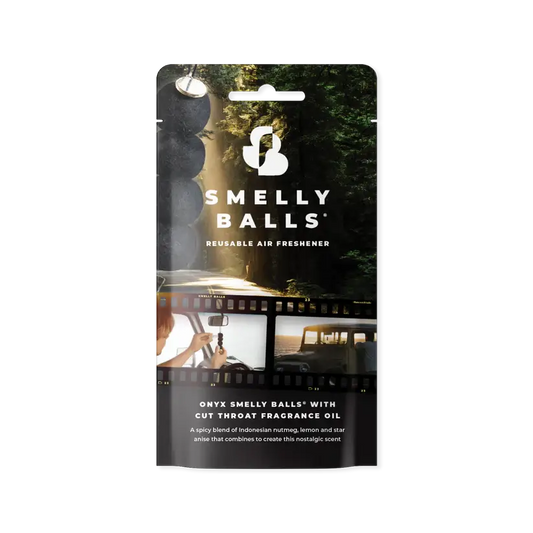 Smelly Balls ONYX with Cut Throat Fragrance Pack Reusable Air Freshener