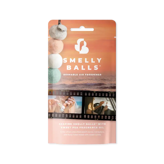 Smelly Balls SEAPINK with Sweet Pea Fragrance Pack Reusable Air Freshener