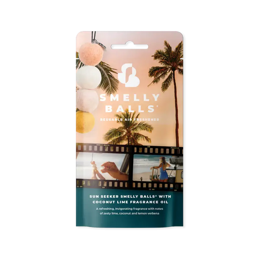 Smelly Balls SUN SEEKER with Coconut & Lime Fragrance Pack Reusable Air Freshener