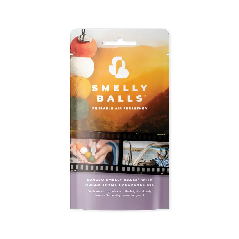 Smelly Balls SUNGLO with Dream Thyme Fragrance Pack Reusable Air Freshener