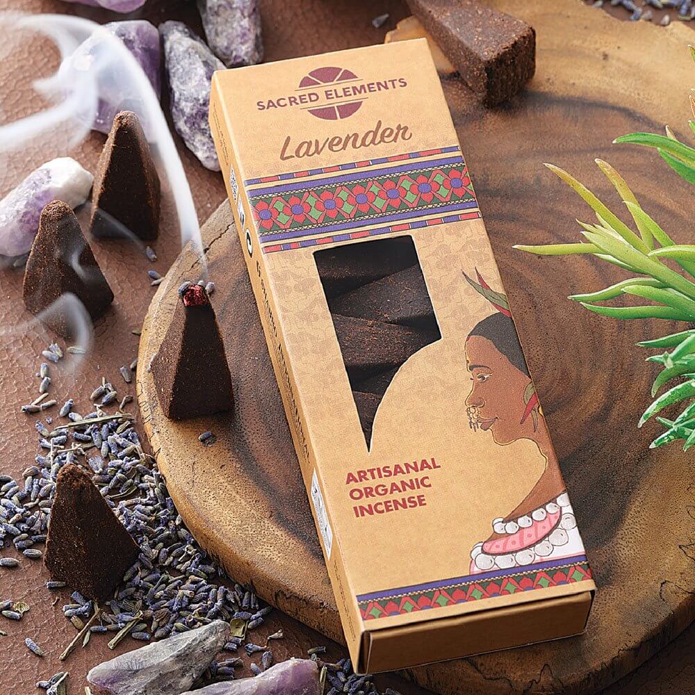 Sacred Elements Artisan Organic Cones LAVENDER