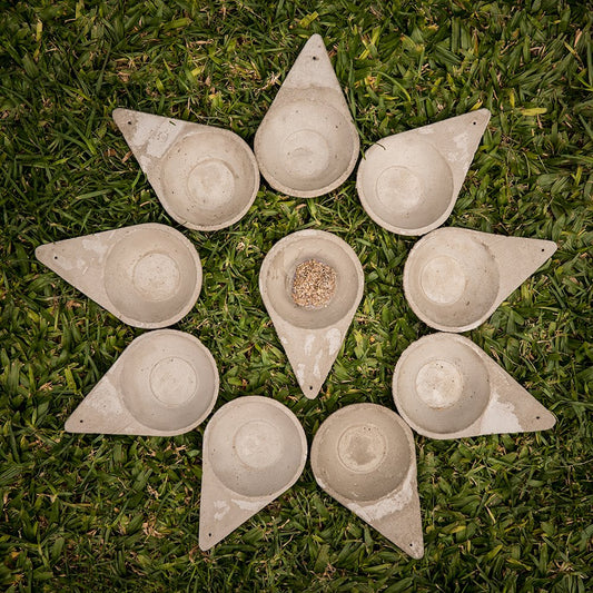 Triangular Clay Incense Burner