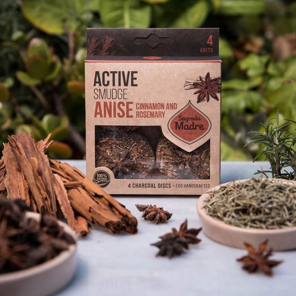 Sagrada Madre Charcoal Discs ANISE, CINNAMON and ROSEMARY