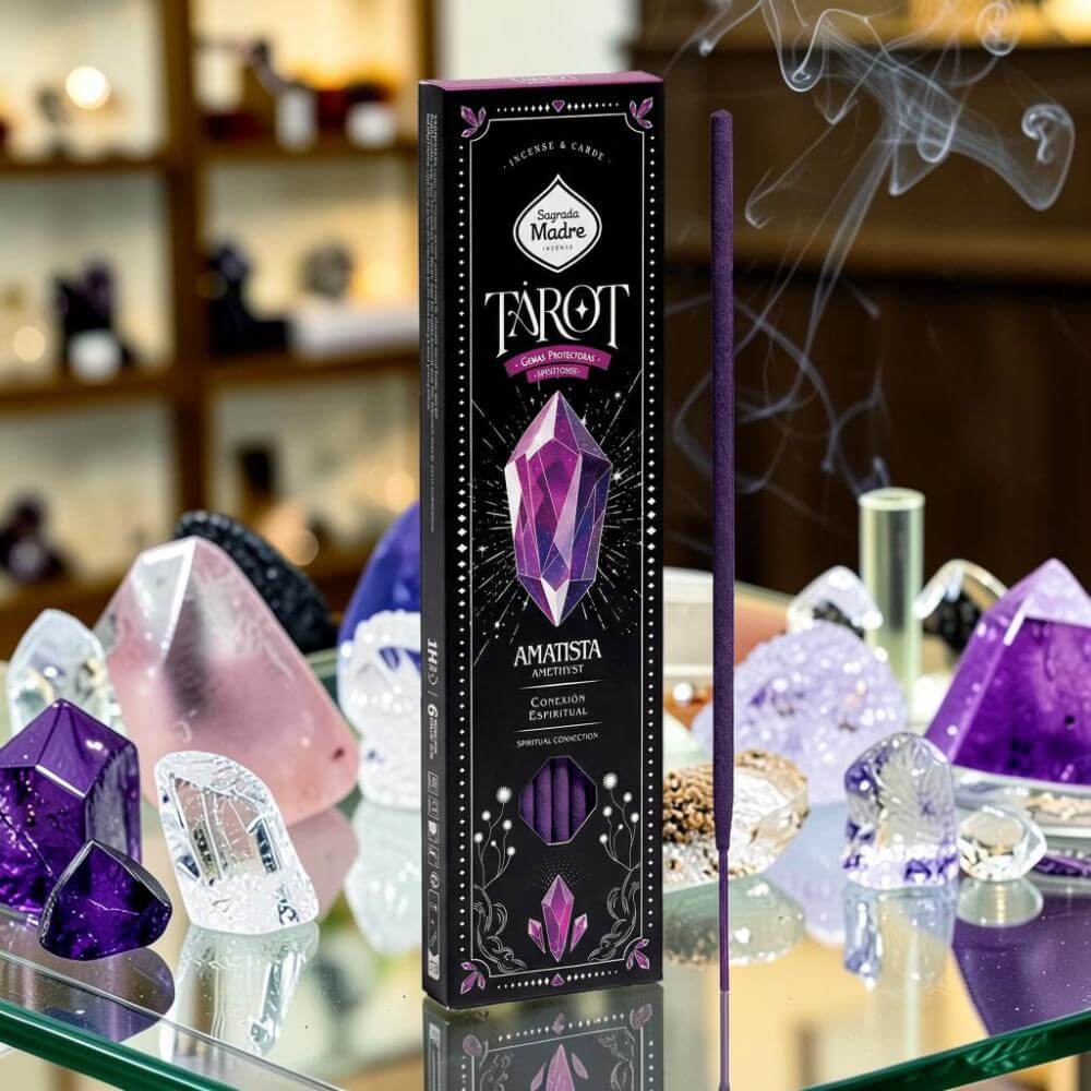 Sagrada Madre TAROT OF GEMS Incense AMETHYST