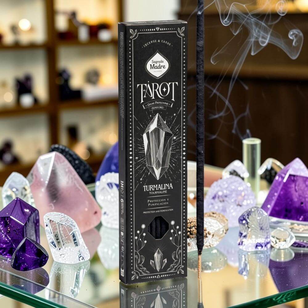 Sagrada Madre TAROT OF GEMS Incense TOURMALINE