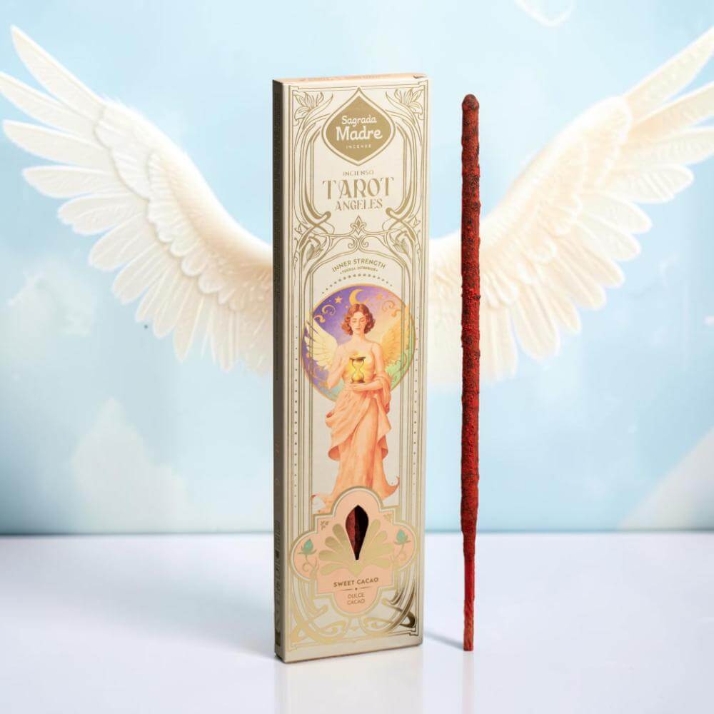 Sagrada Madre TAROT ANGELS Incense INNER STRENGTH Sweet Cacao