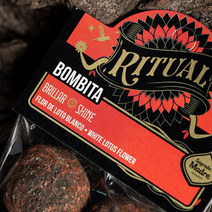 Sagrada Madre RITUAL Smudge Ball Bomb SHINE - White Lotus Flowers