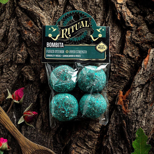 Sagrada Madre RITUAL Smudge Ball Bomb INNER STRENGTH - Sandalwood & Roses