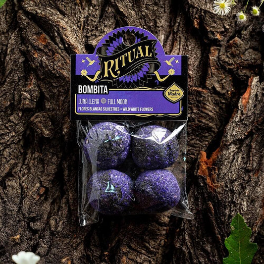 Sagrada Madre RITUAL Smudge Ball Bomb  FULL MOON - Wild White Flowers