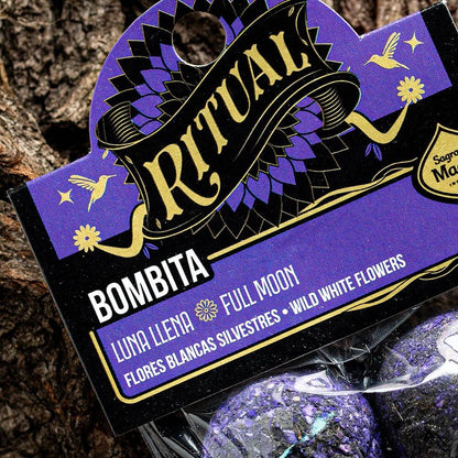 Sagrada Madre RITUAL Smudge Ball Bomb  FULL MOON - Wild White Flowers