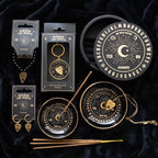 Black And Gold Talking Board Ceramic Trinket Dish