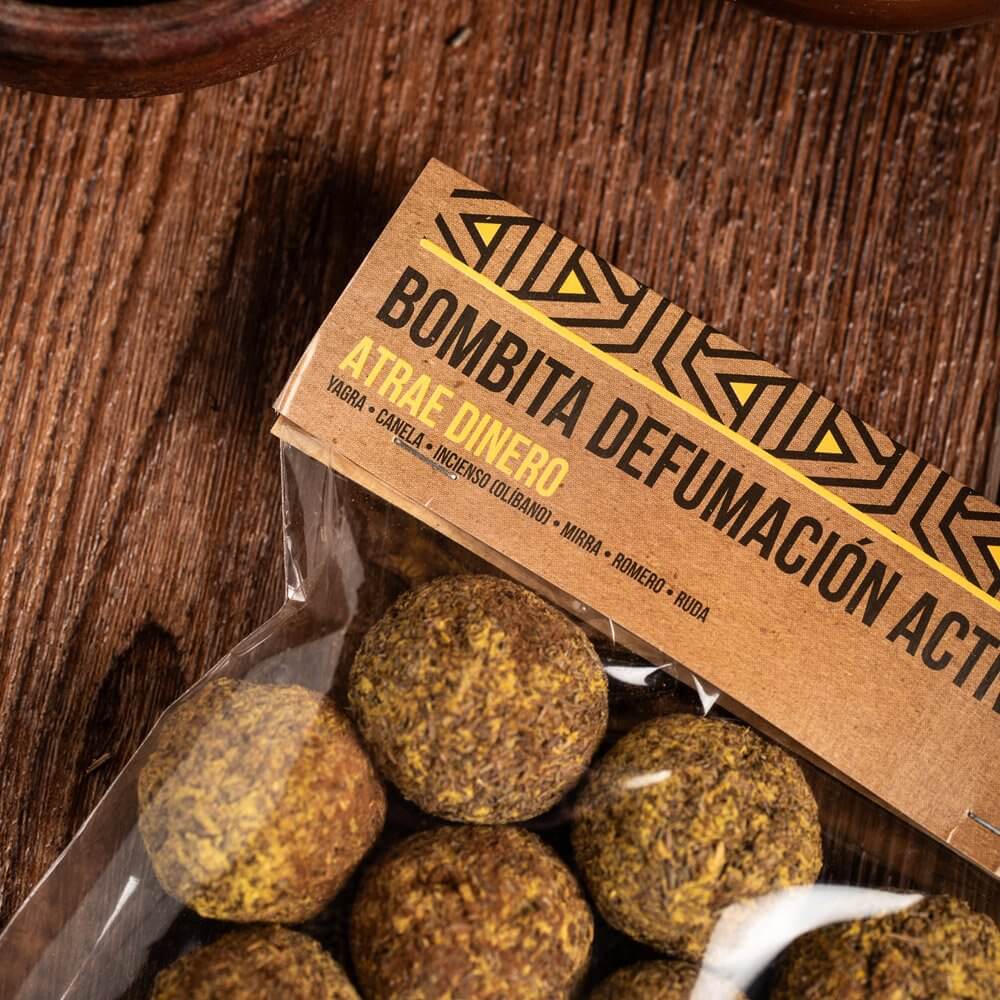 Sagrada Madre Smudge Ball Bomb ATTRACT MONEY (Atrae dinero) 25pc