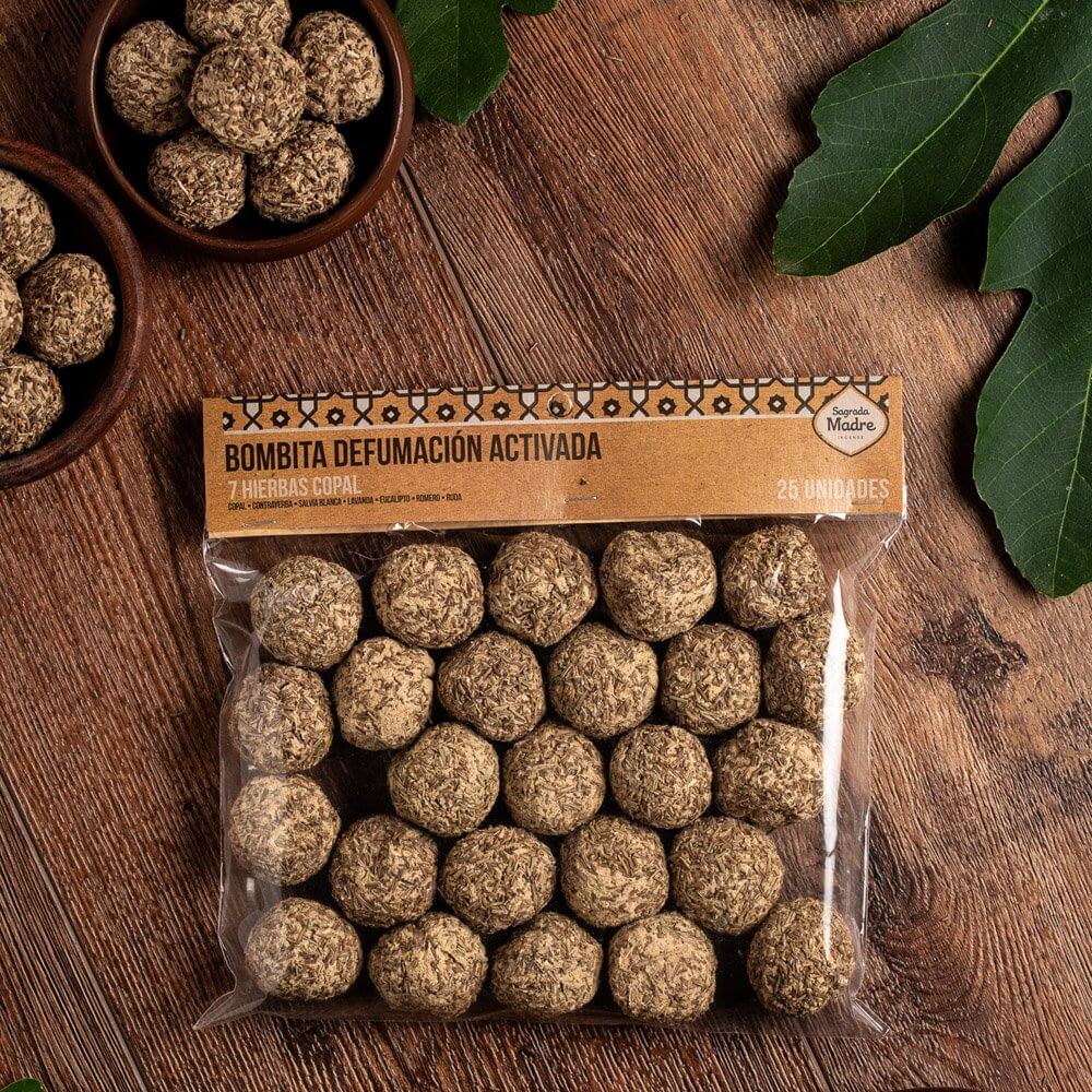 Sagrada Madre Smudge Ball Bomb 7 HERBS & COPAL