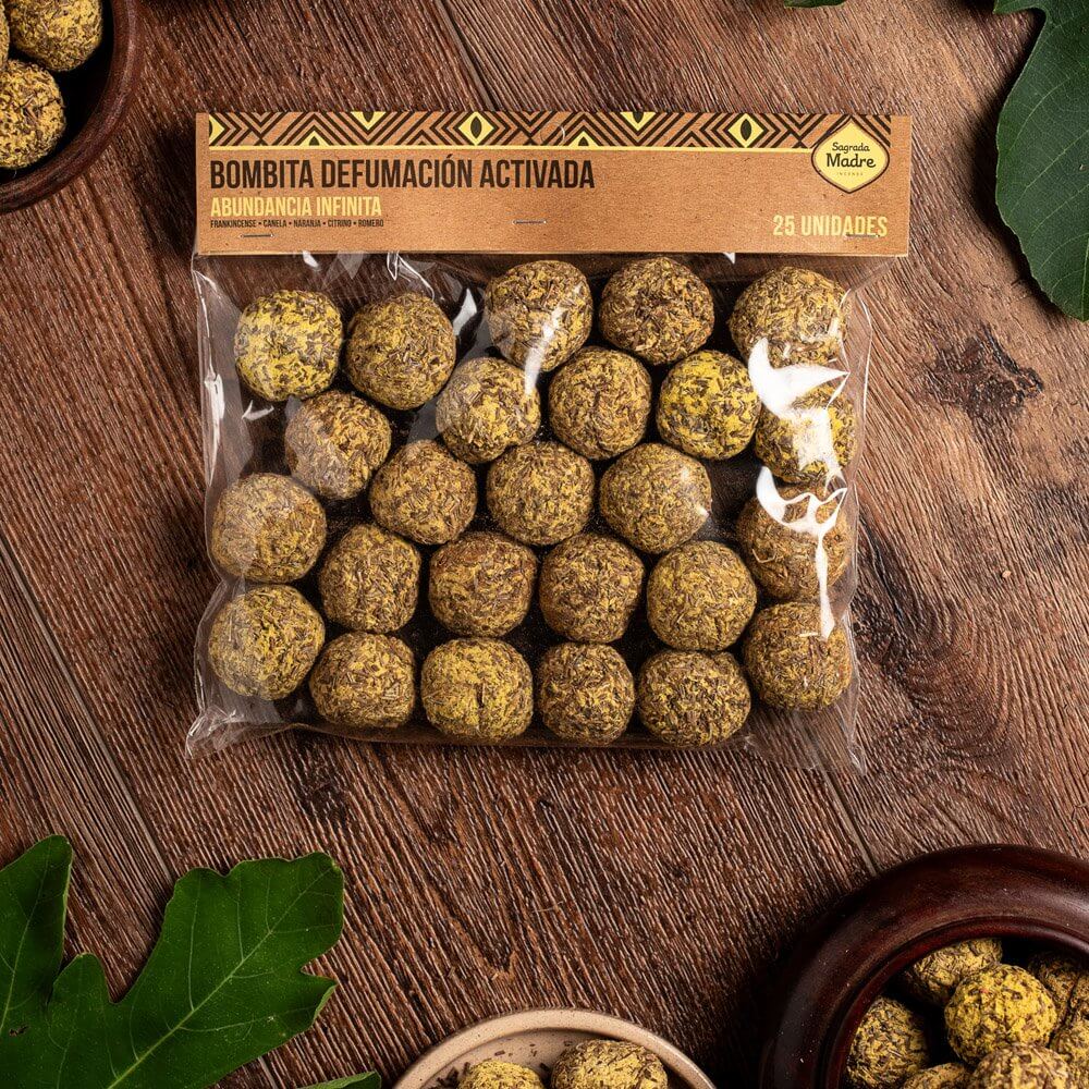 Sagrada Madre Smudge Ball Bomb INFINITE ABUNDANCE (abundancia infinita) 25pc