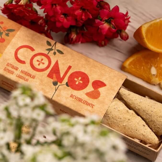 Sagrada Madre Cones Amber and Orange