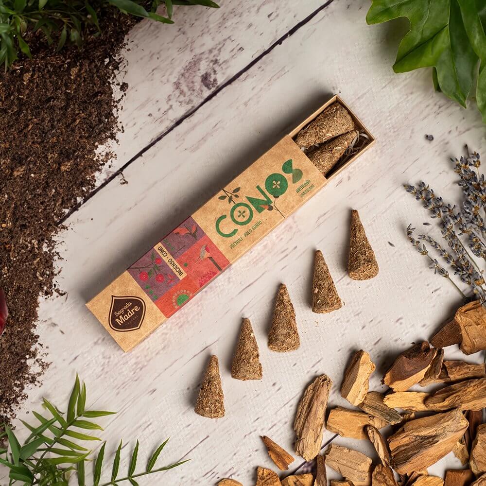 Sagrada Madre Cones PATCHOULI & PALO SANTO