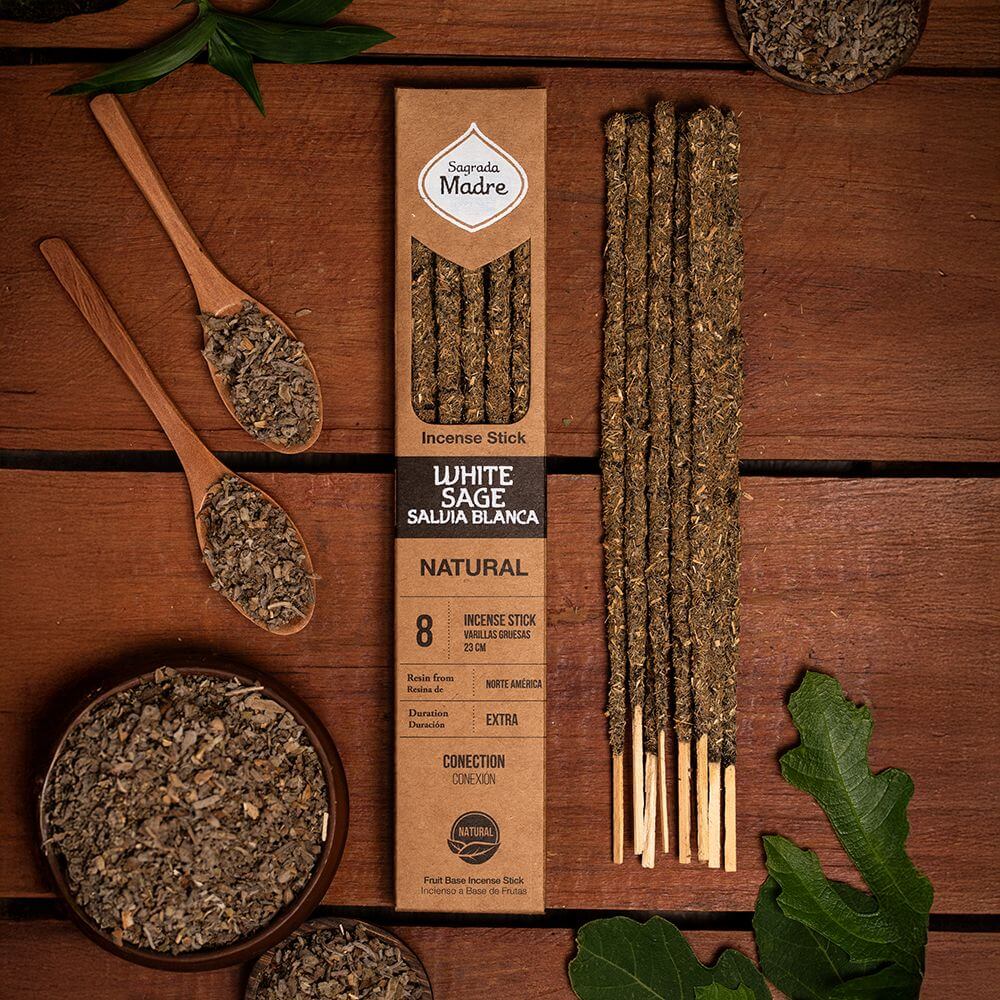 Sagrada Madre Natural Incense WHITE SAGE