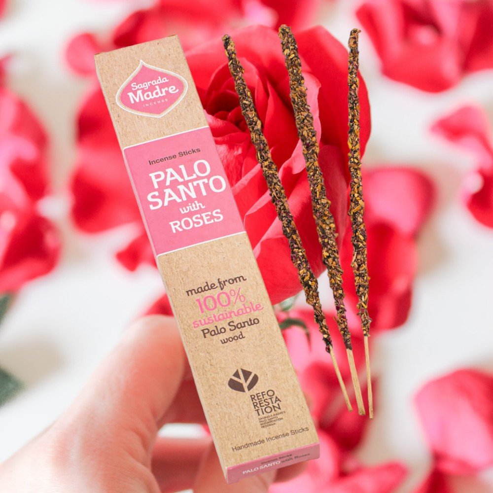 Sagrada Madre Palo Santo Incense PALO SANTO & ROSE
