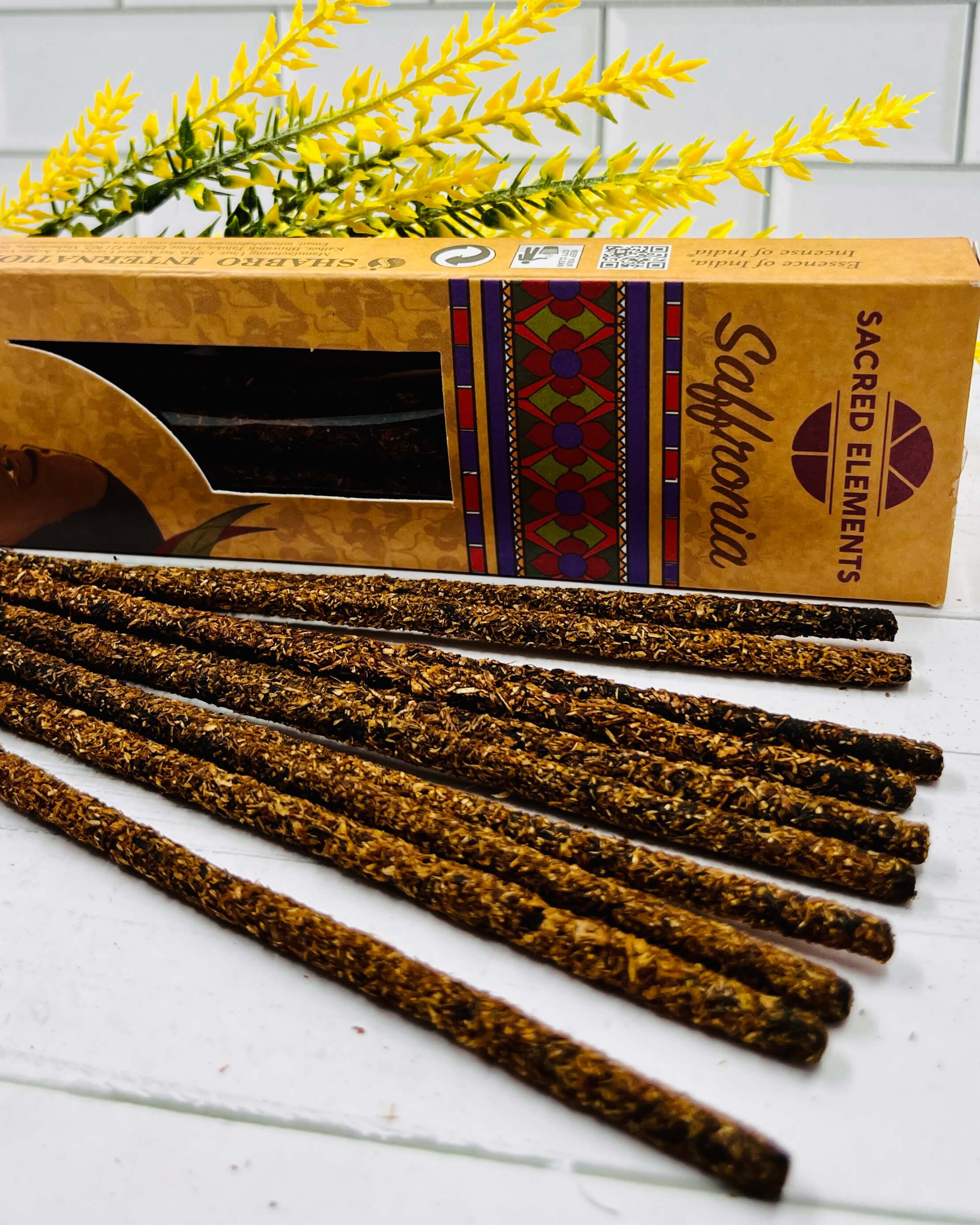 Sacred Elements Artisan Organic Incense SAFFRON
