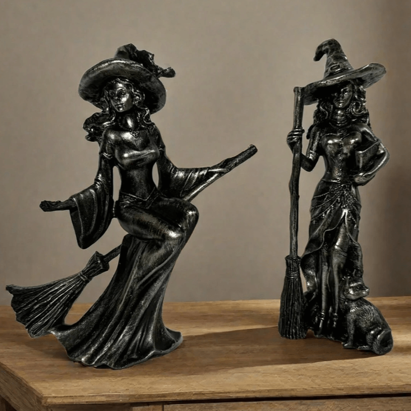 Magical Witch Statue Figurine 18cm