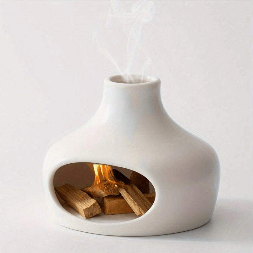 Ceramic Palo Santo Smudge Holder Round