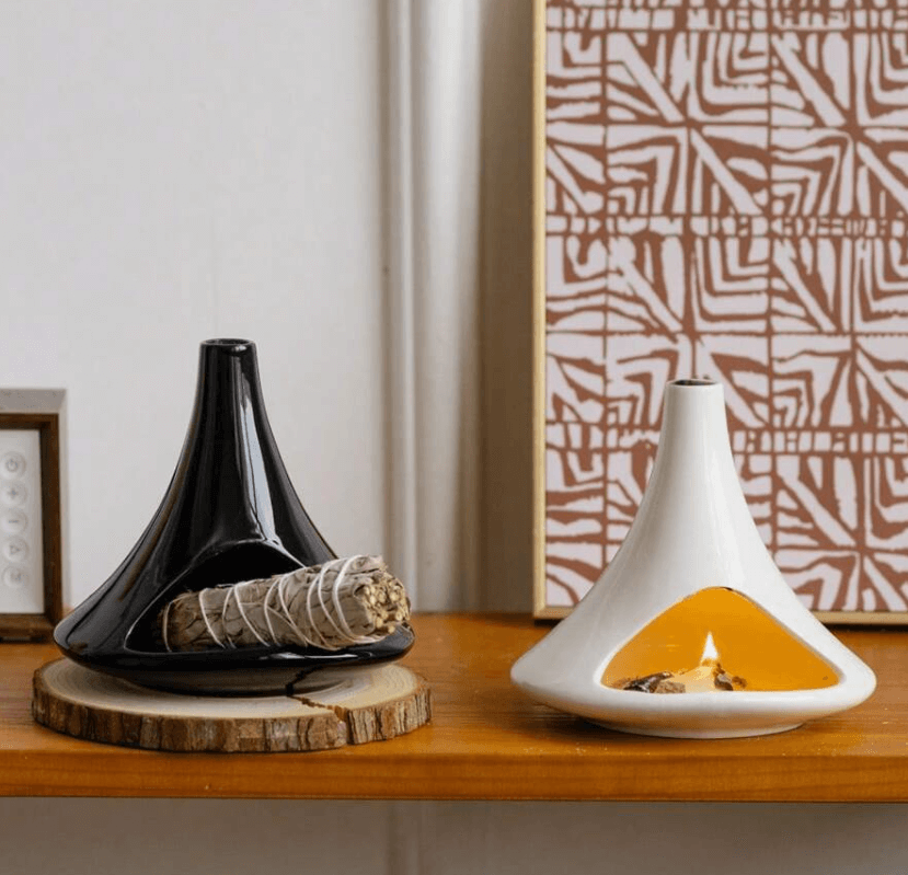 Ceramic Palo Santo Smudge Holder Tower